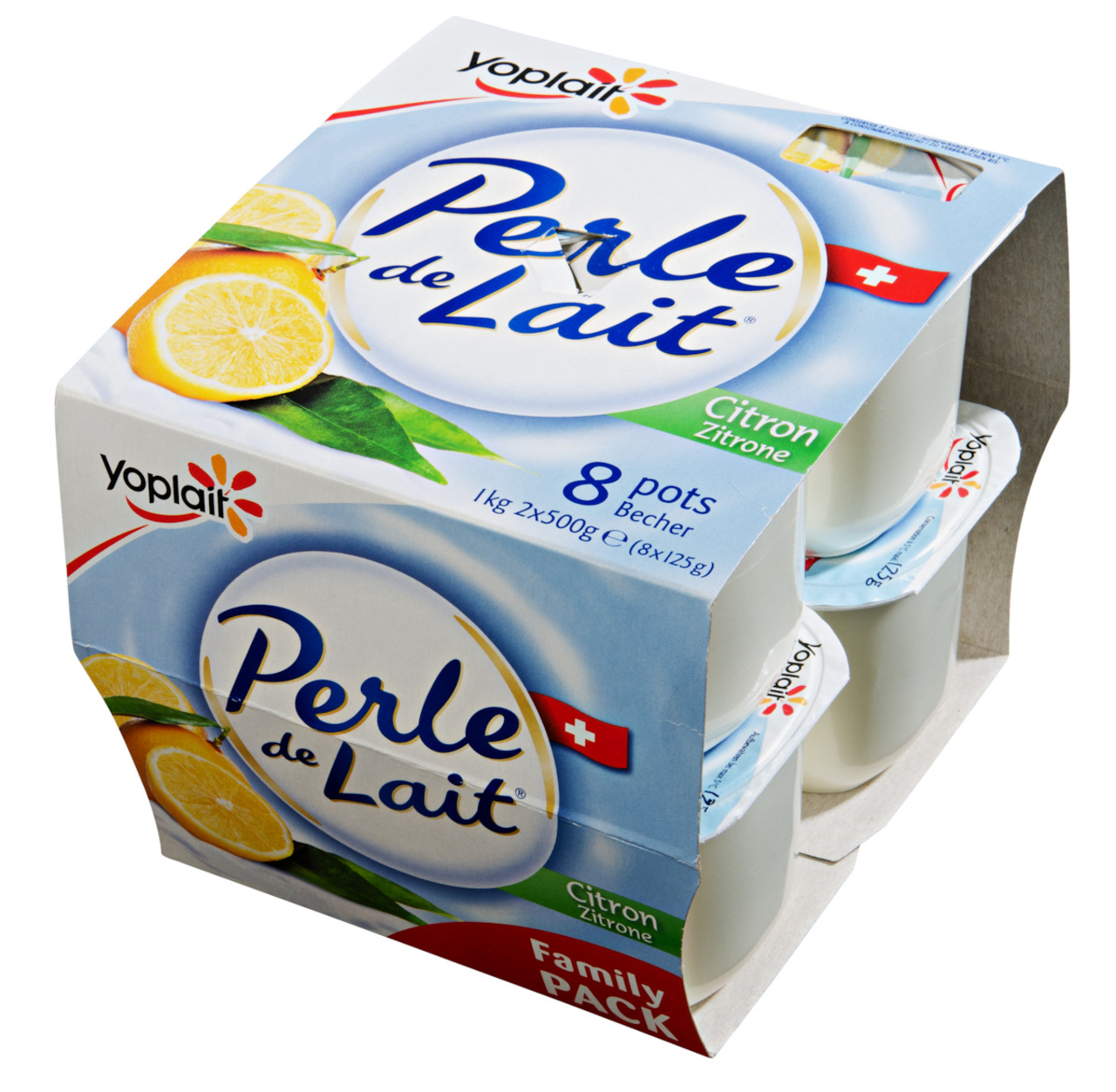 Perle De Lait Citron Yoplait 8 X 125 G