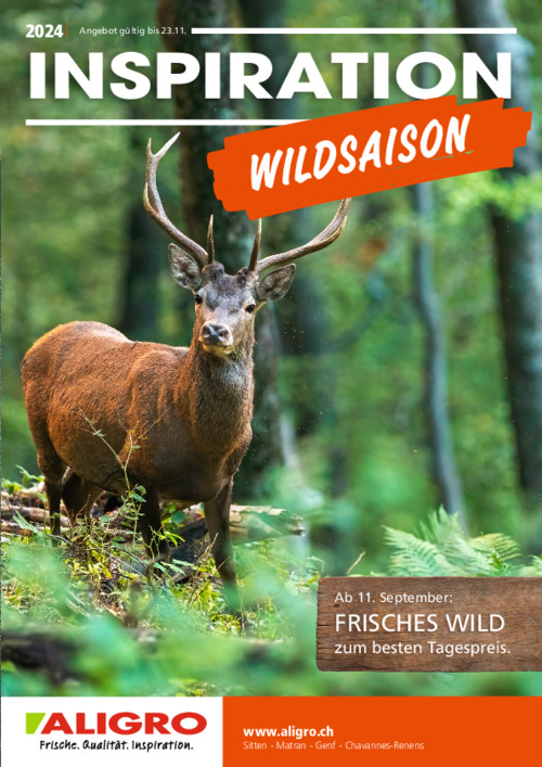 Inpiration Wildsaison – gültig bis 23. November 2024